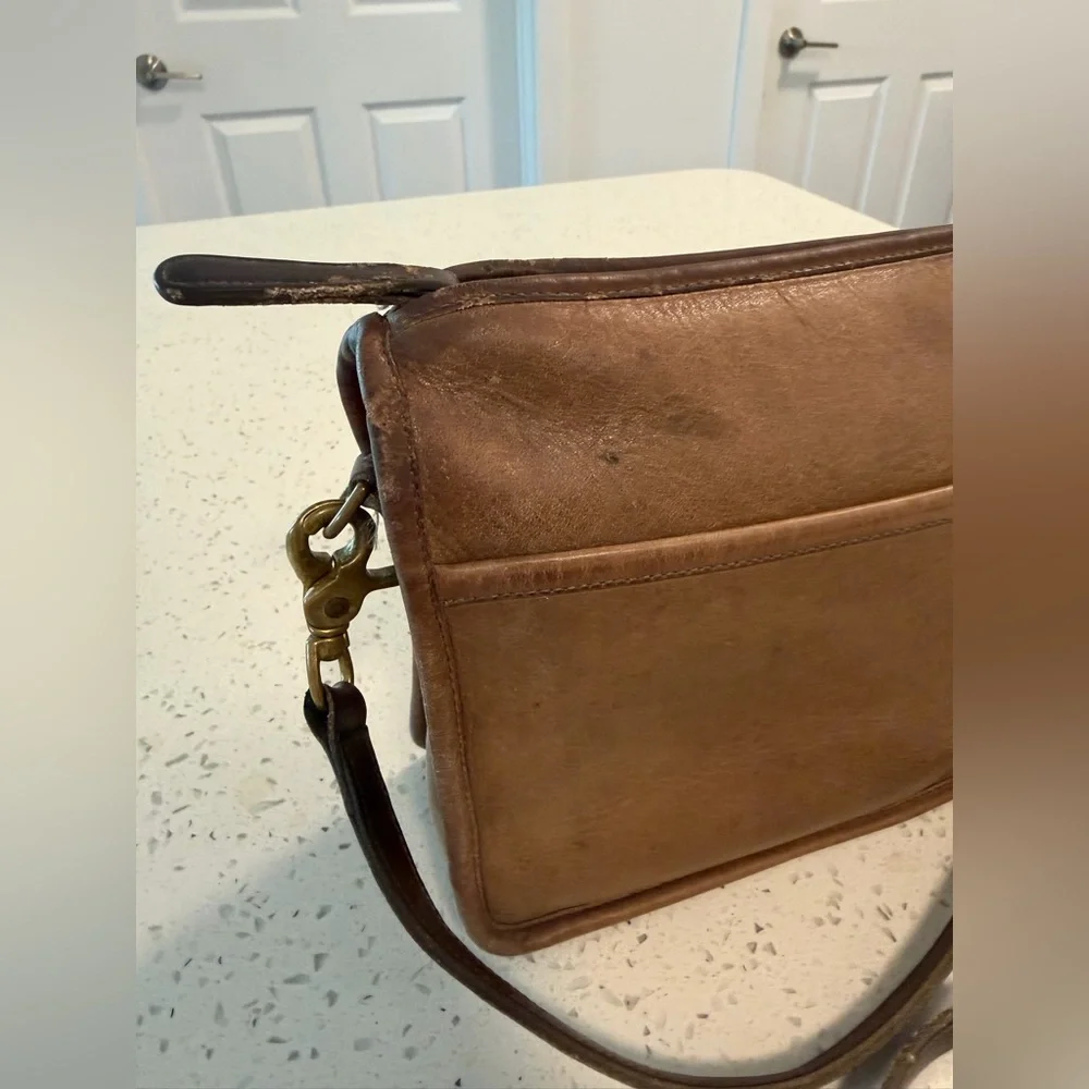 Vintage Coach Leather Bag Brown – Made in USA - Picture 3 of 16